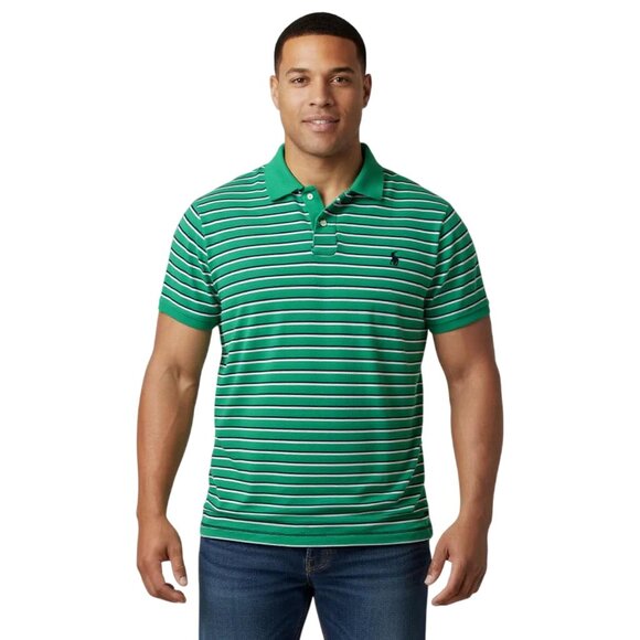 Polo Ralph Lauren Other - POLO Ralph Lauren Men's Green Striped Short Sleeve Classic Polo Shirt Size L/G